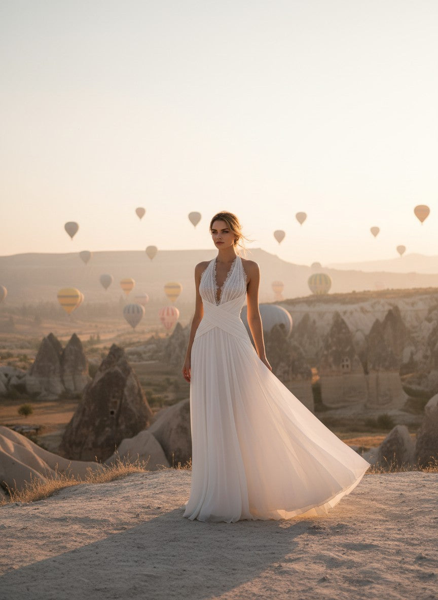 A-Line Lace Wedding Dress — 10 to 22W