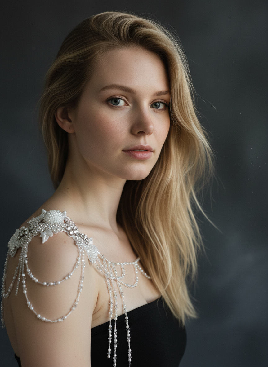 Shoulder Chain Bridal Shawl