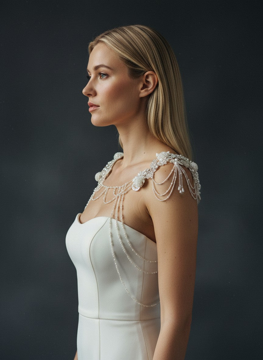 Shoulder Chain Bridal Shawl