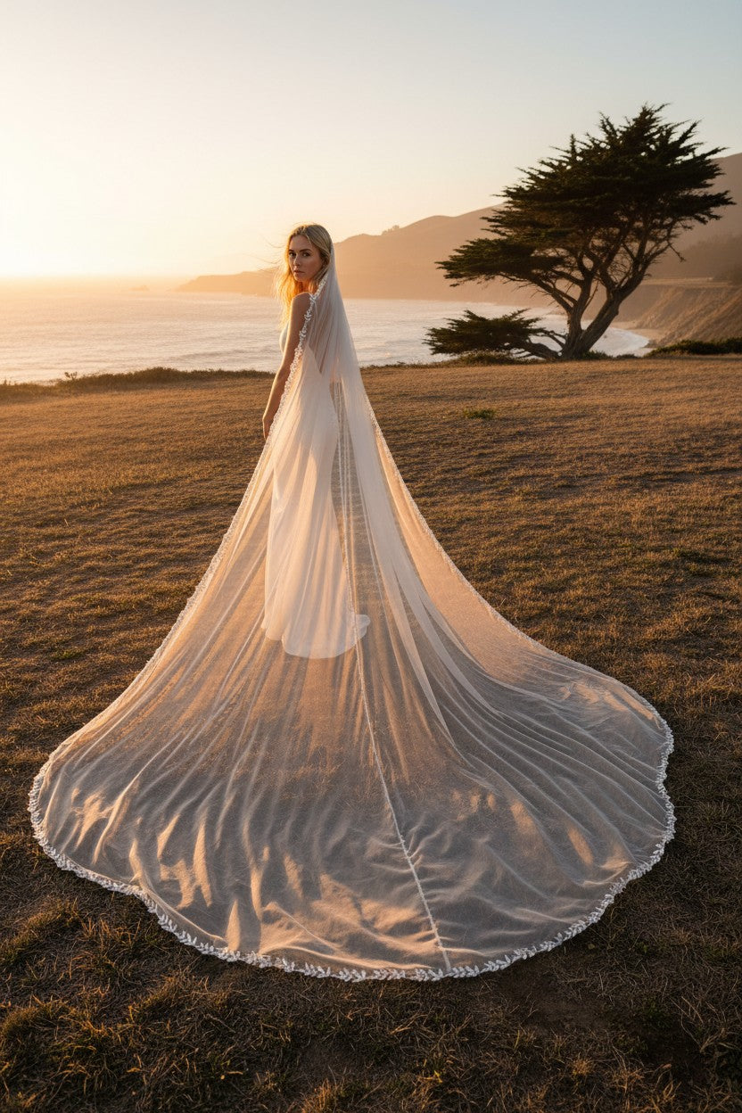 Lace Wedding Veil — Long