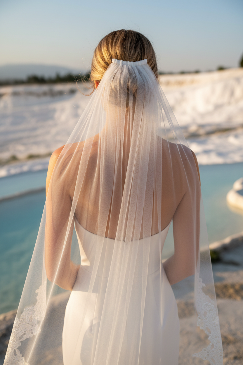 Lace Wedding Veil — Cathedral, 5 Colours