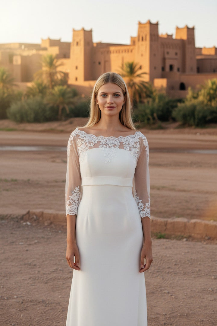 Lace Tulle Bridal Bolero — S to L