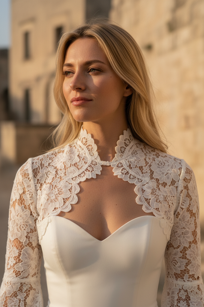 Lace Bridal Bolero — XL to 5XL