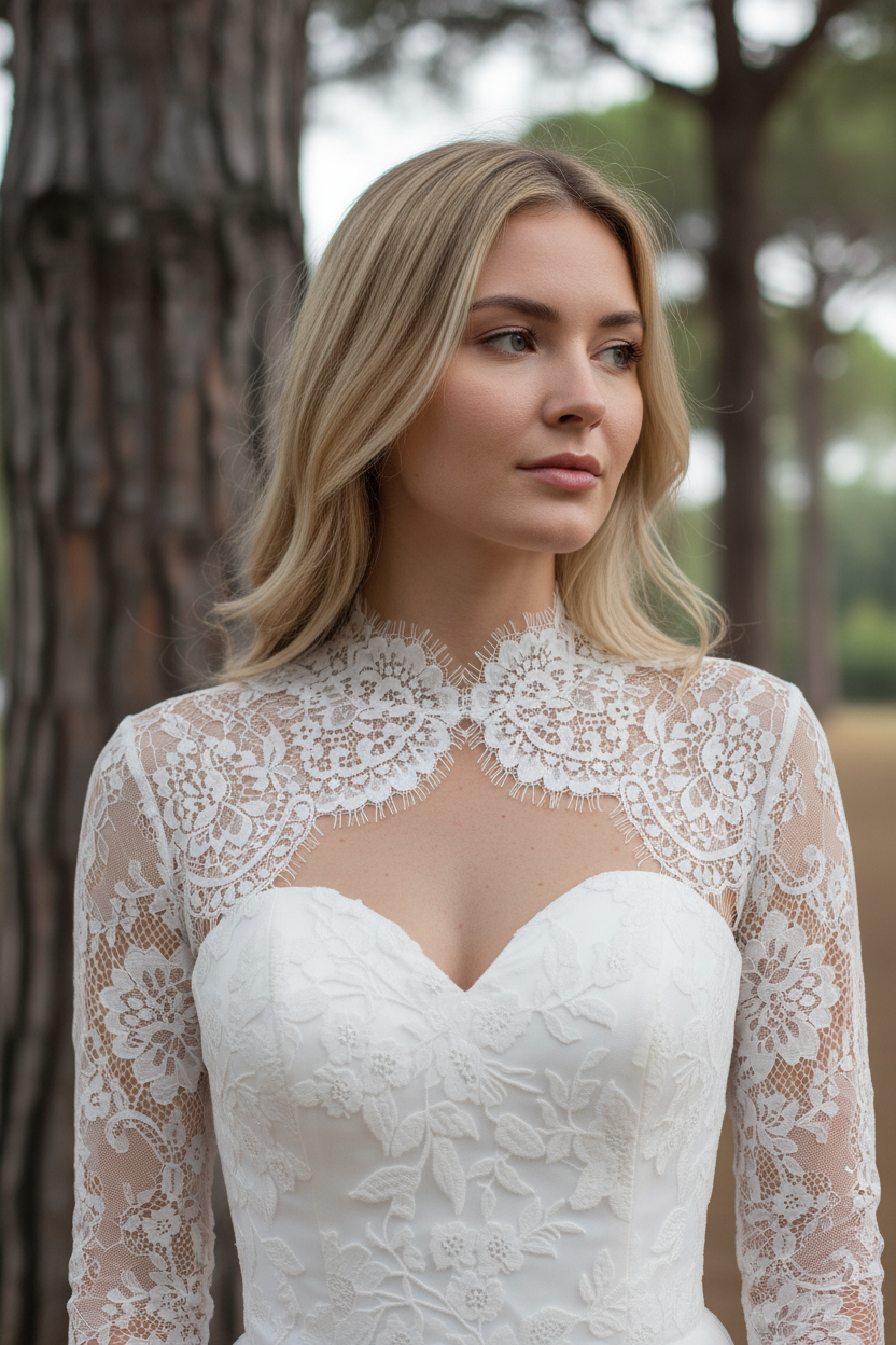 Lace Bridal Bolero — XS（old） to 4XL