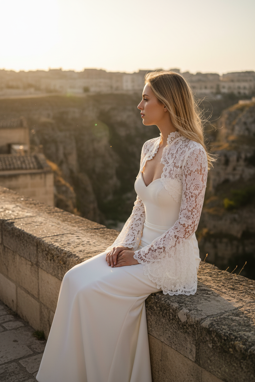 Lace Bridal Bolero — XL to 5XL