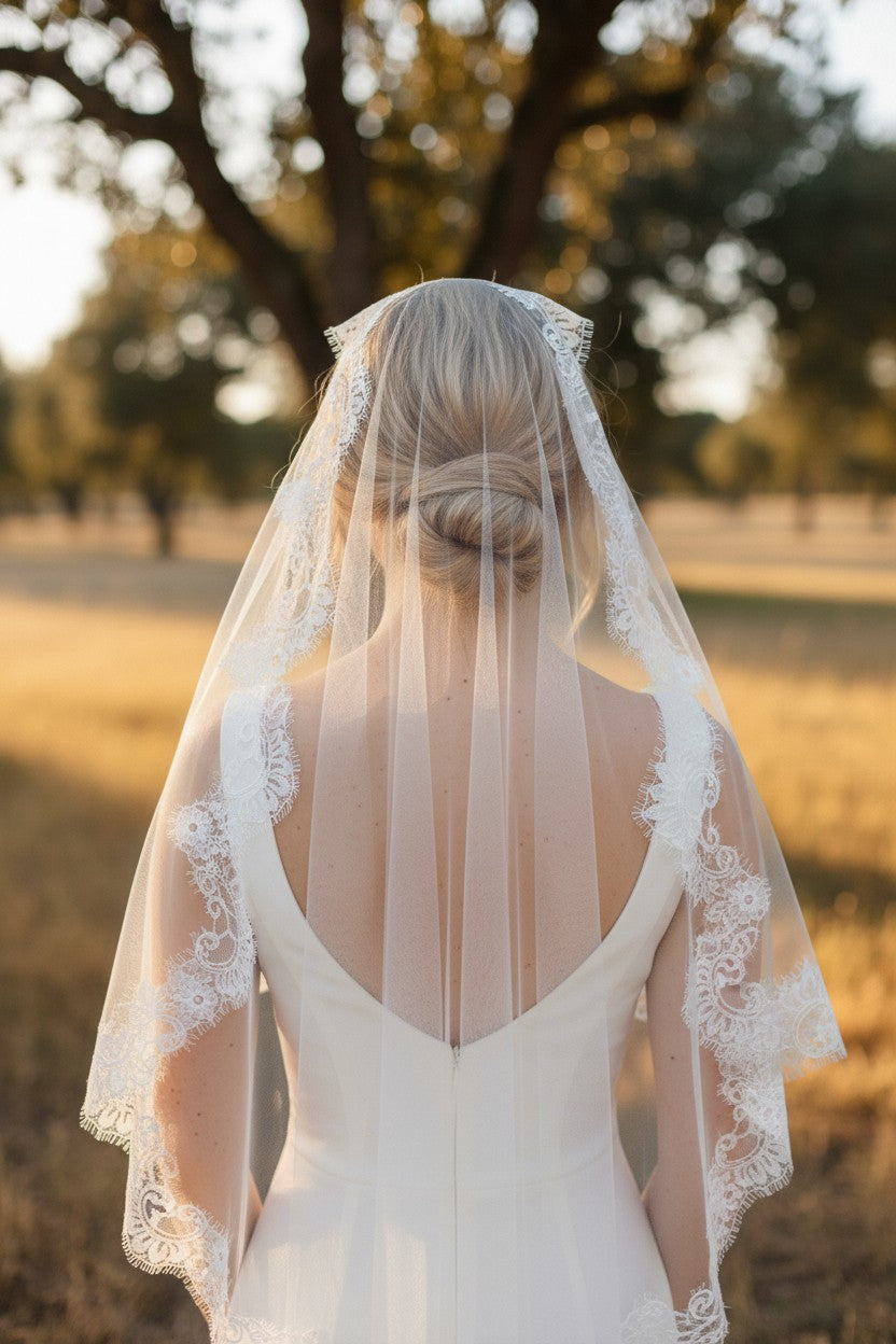 Lace Wedding Veil — 3 Colours
