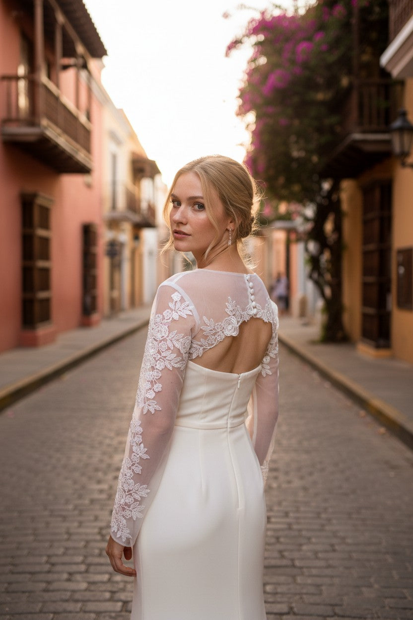 Lace Tulle Bridal Bolero — XXL to XL