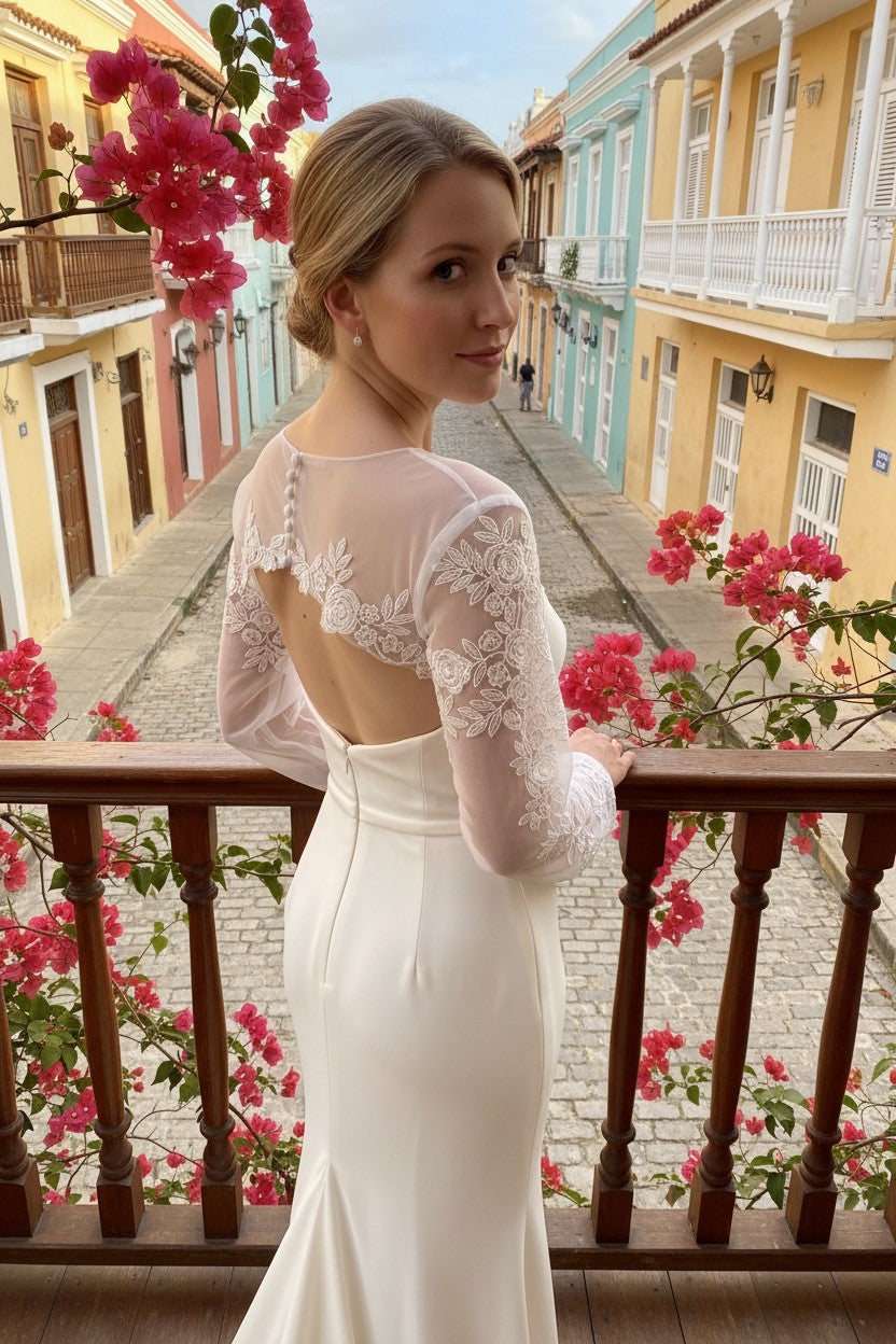 Lace Tulle Bridal Bolero — XXL to XL