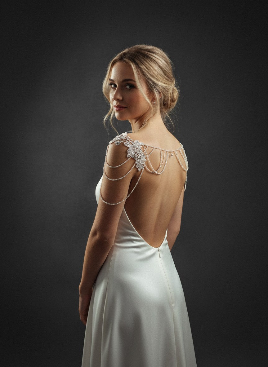 Shoulder Chain Bridal Shawl