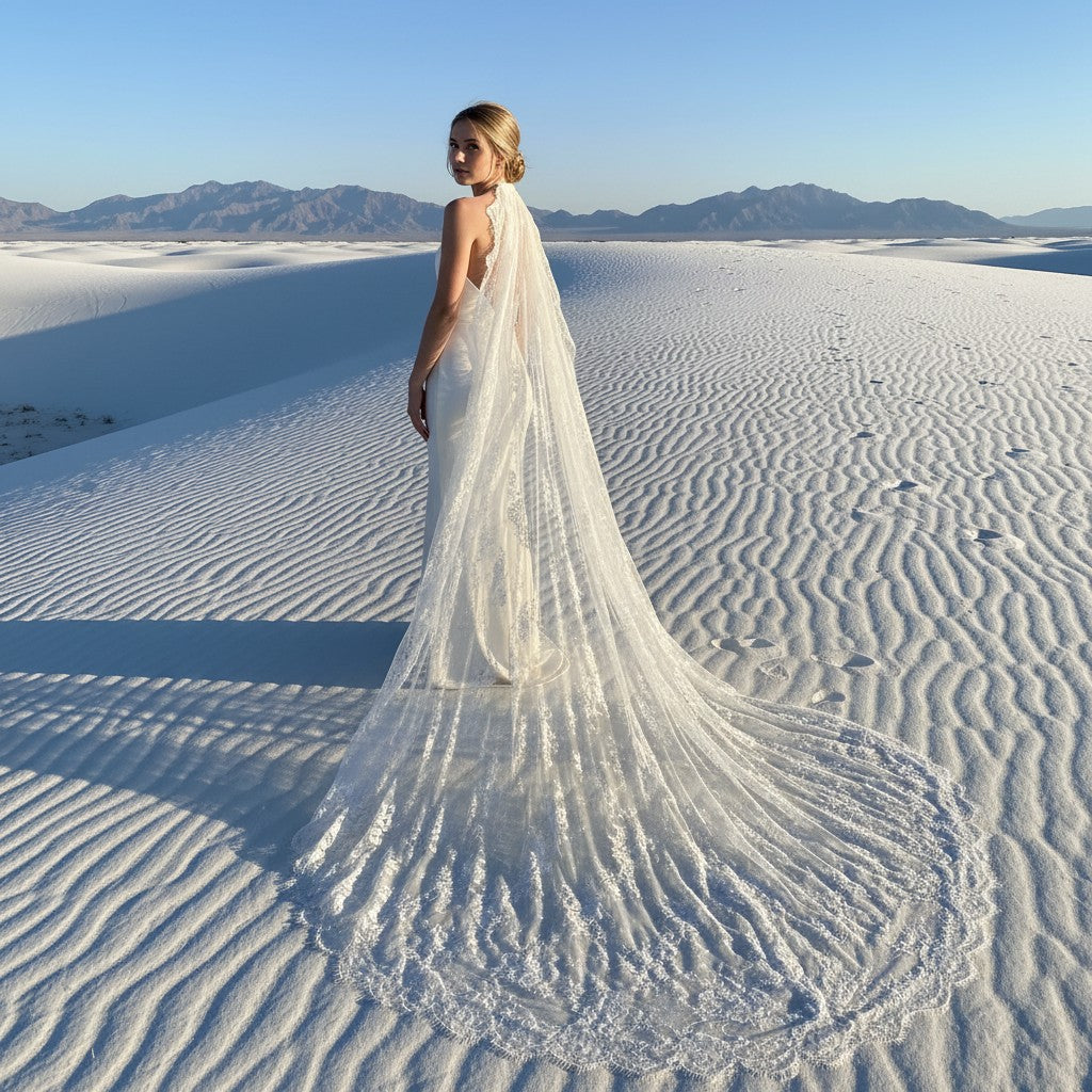 Lace Wedding Veil — Long