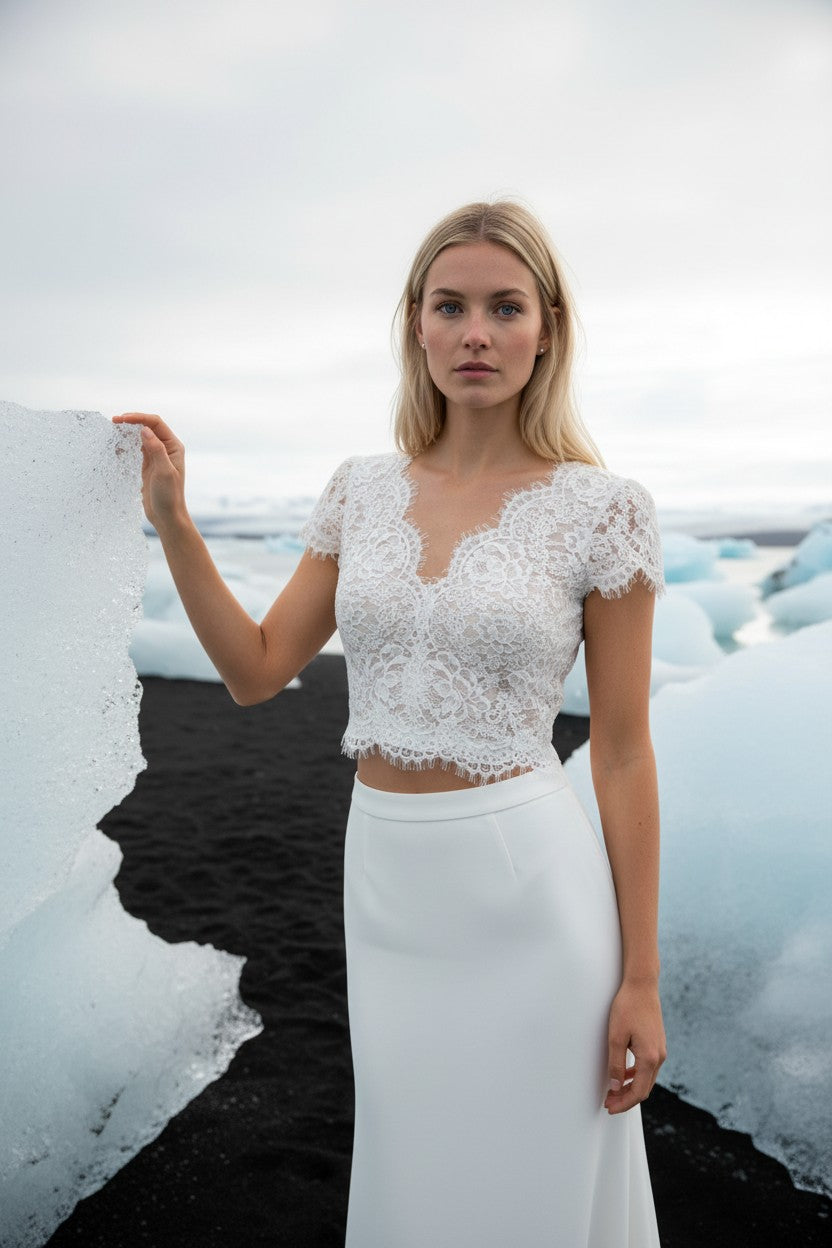 Cap Sleeve Lace Bridal Bolero — 8 Colours, 4XL to XS（old）