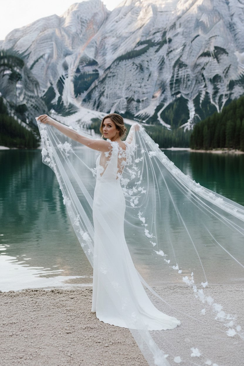 Pearl Lace Bridal Bolero — One Size