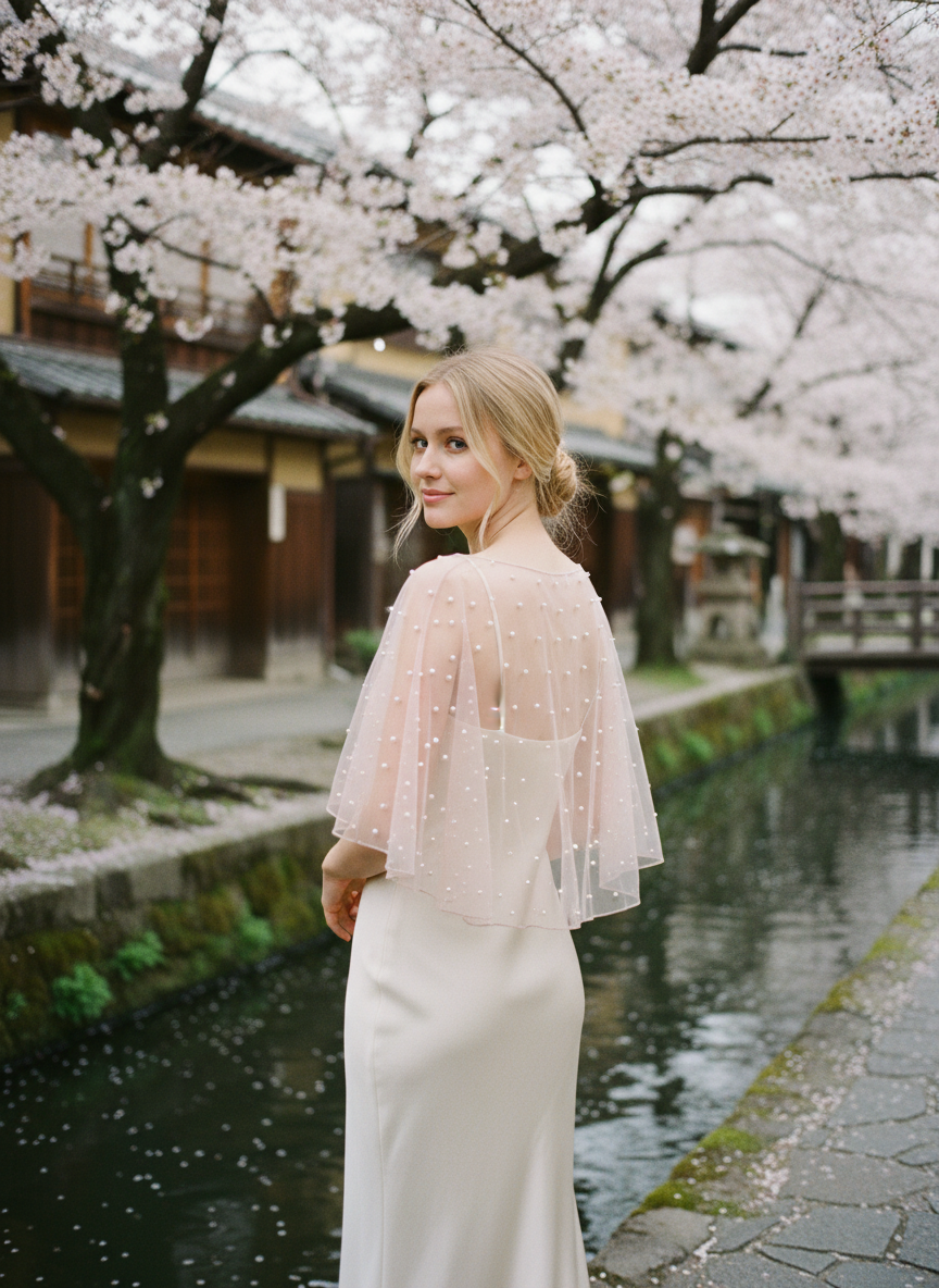 Pearl Bridal Shawl — 3 Colours