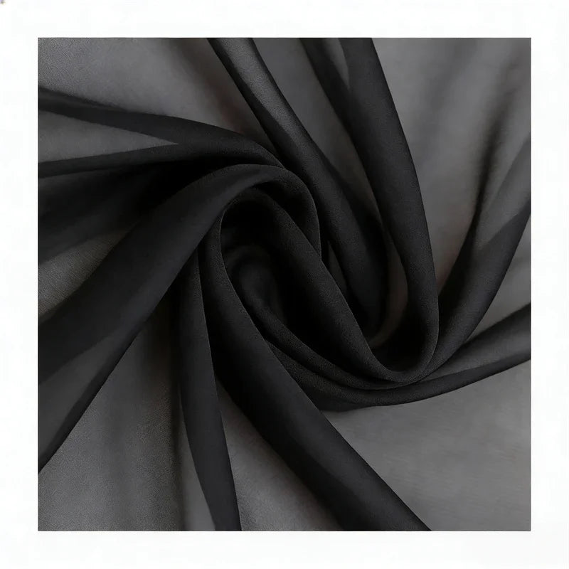 Chiffon Cape Shawl — High-Low Hem, 16 Colours, One Size