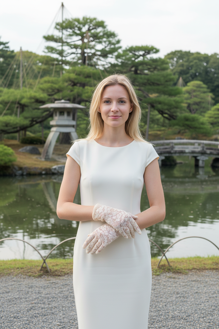 Lace Bridal Gloves — Short, 5 Colours