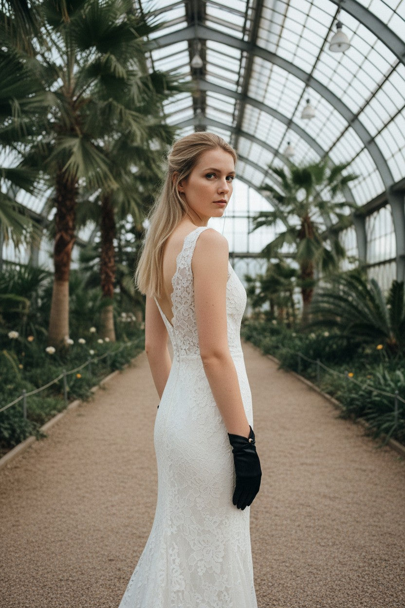 Pearl Satin Bridal Gloves — Short, 4 Colours