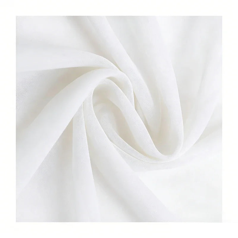 Chiffon Cape Shawl — High-Low Hem, 16 Colours, One Size