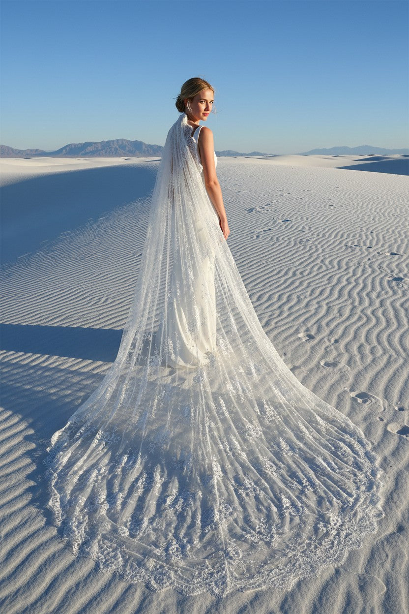 Lace Wedding Veil — Long