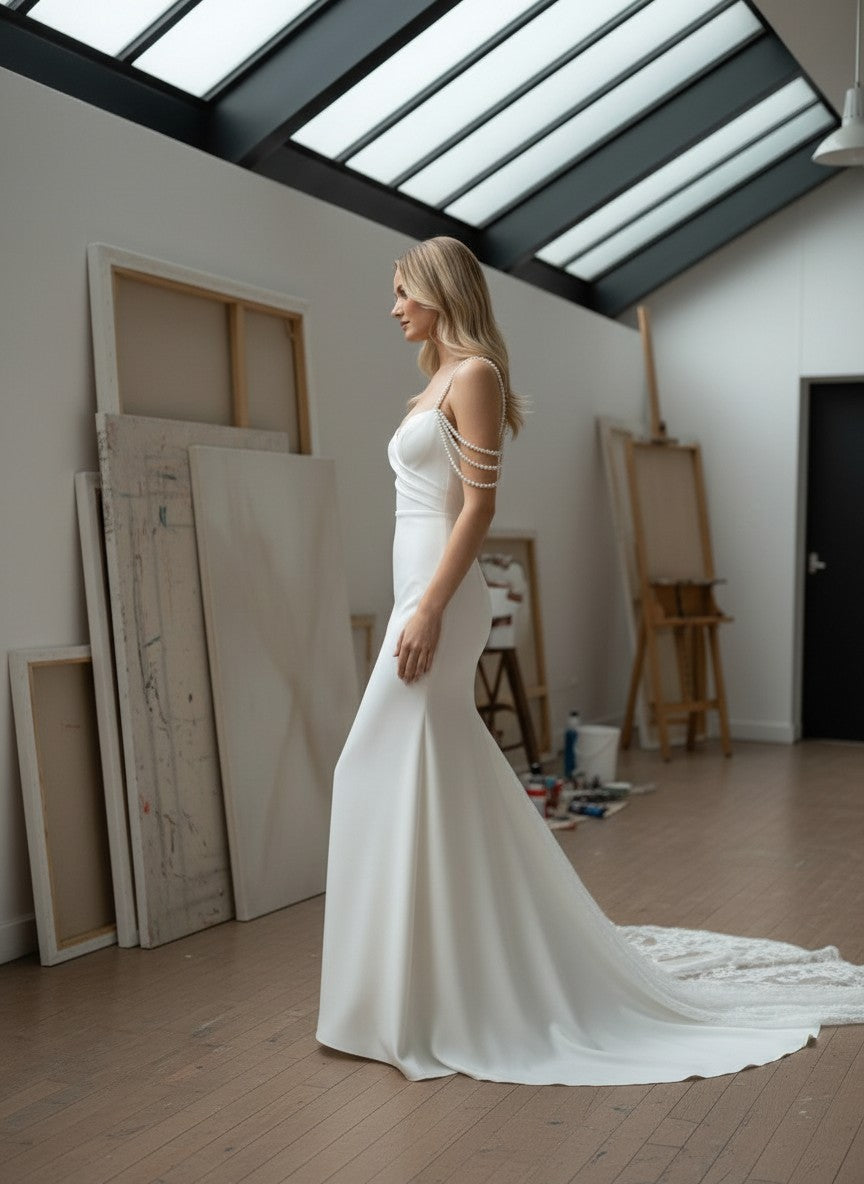 Mermaid Off Shoulder Wedding Dress — 4 to 16W