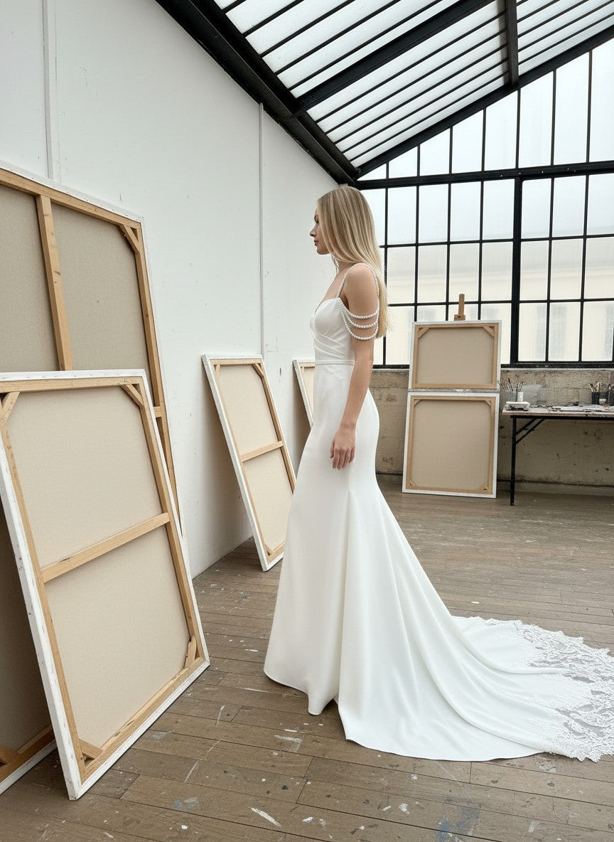 Mermaid Off Shoulder Wedding Dress — 4 to 16W