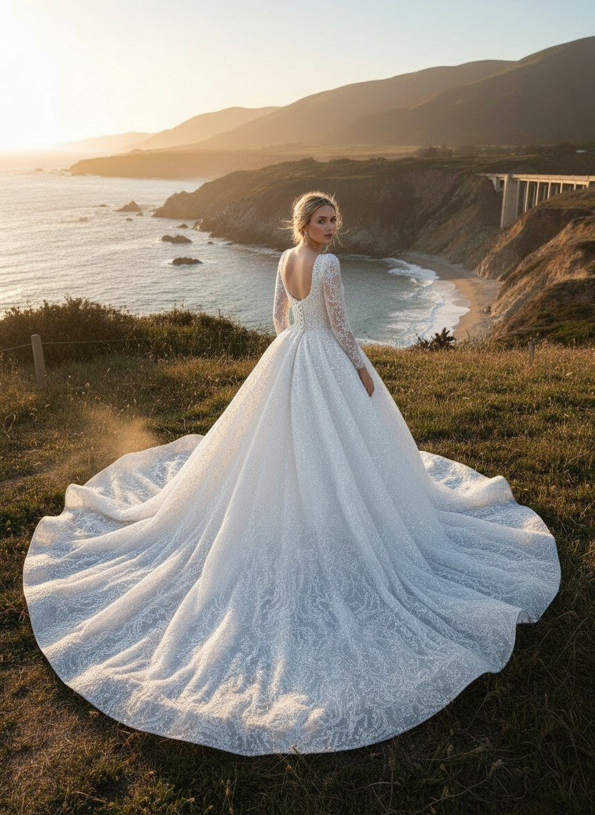 Lace Wedding Dress — 6 Colours, 10 to 20W