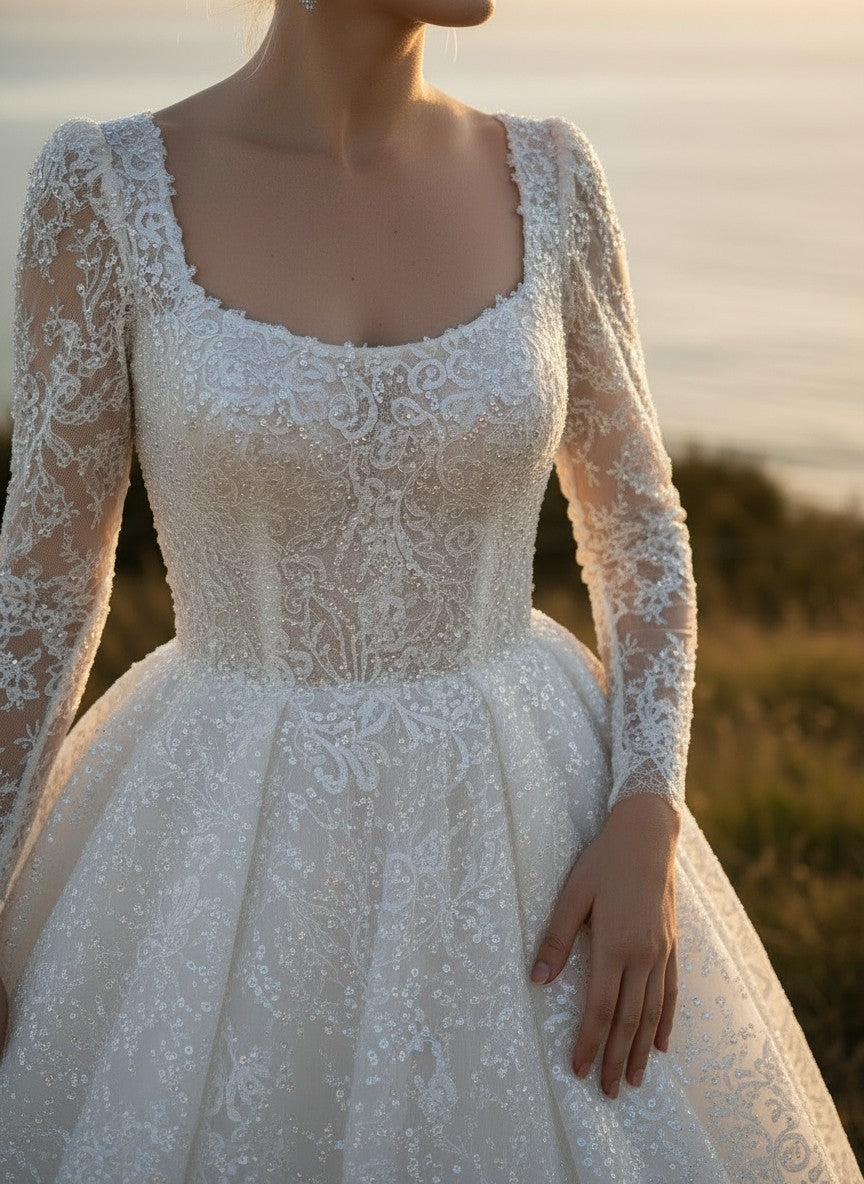 Lace Wedding Dress — 6 Colours, 10 to 20W