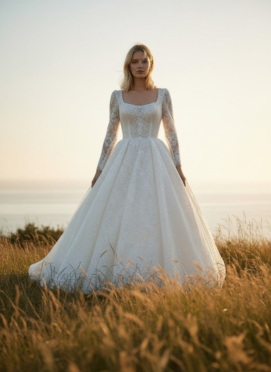 Lace Wedding Dress — 6 Colours, 10 to 20W