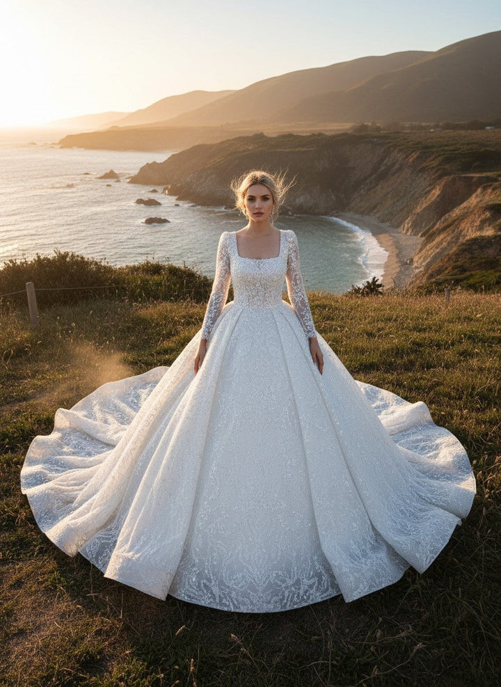 Lace Wedding Dress — 6 Colours, 10 to 20W